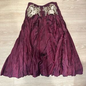 Free People vintage Floral A-Line Skirt